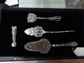 Ornate .800 Silver Utensils