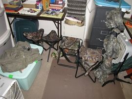 Hunting camo seats. 