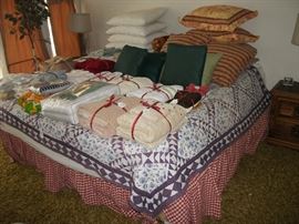 Pillows, Linens, and Bedroom Suite