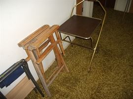 Serving Tray, and Camp Stools.