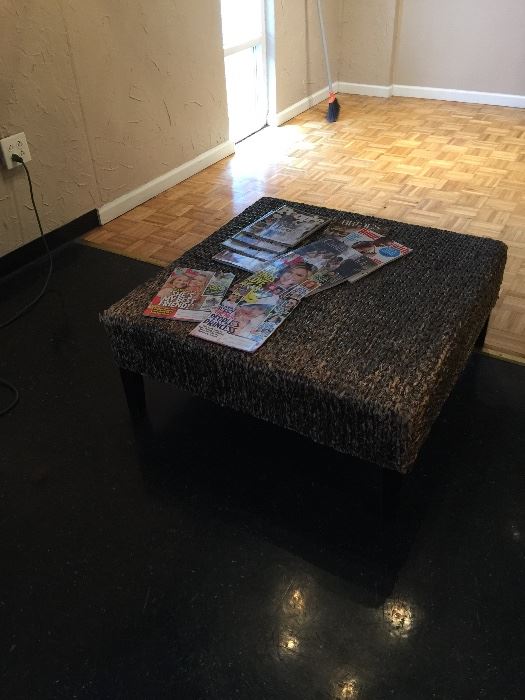 Waiting area coffee table (rattan)