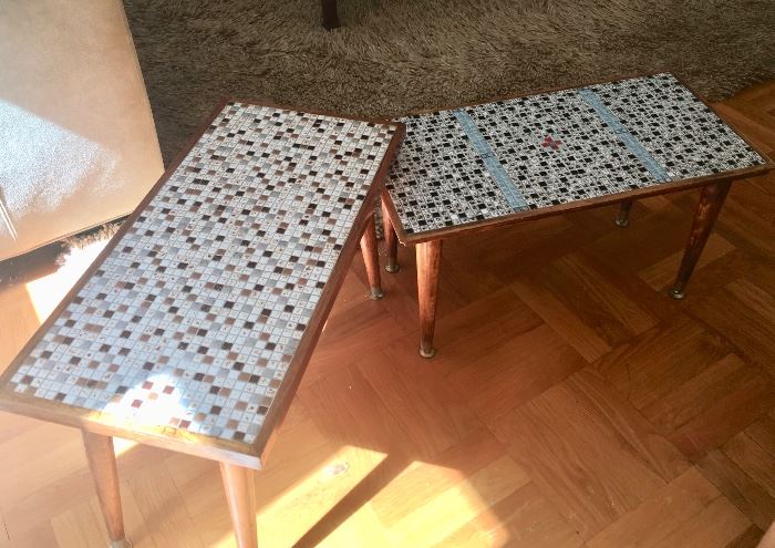 Mid-century mosaic tables