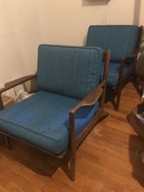 Pair Danish Modern armchairs