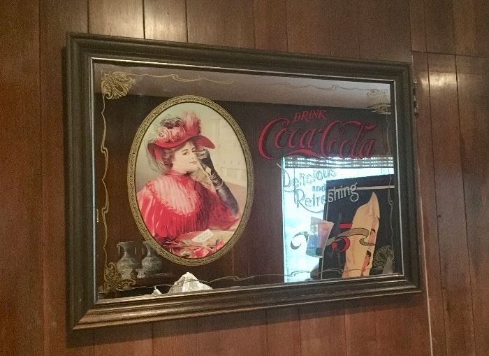 Vintage Coca Cola mirror 