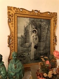 LOTS of vintage picture frames, some from the 1800's