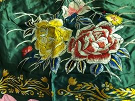 Silk embroidery from Japan , 1940's