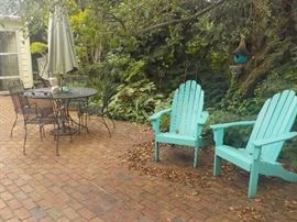 Wrought iron and garden furniture