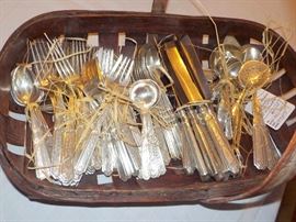 St. Dunstan sterling flatware, 19th c Gorham