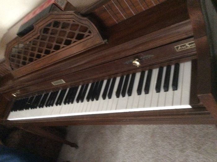 Kimball player piano - works greats - recently tuned with several player piano rolls of music