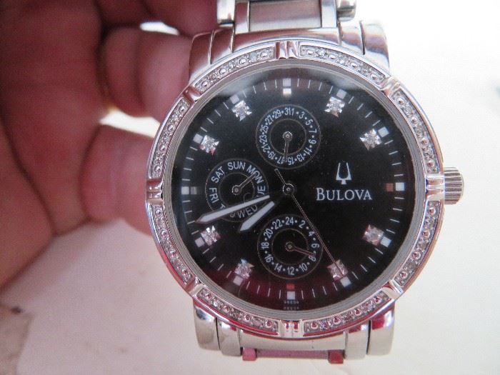 Bulova 31 Pt diamond watch