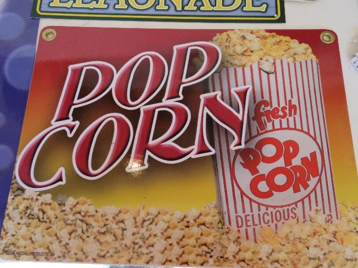 Popcorn sign