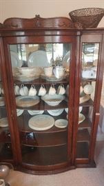 Antique Oak China Cabinet
