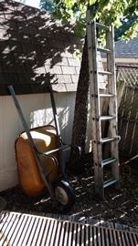 000 wheelbarrow and ladder