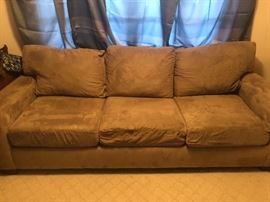 Microfiber pullout queen sofabed