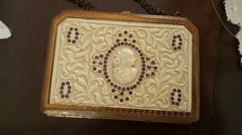 antique celluloid makeup case