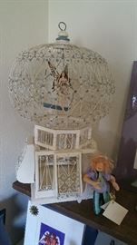 vintage fairy cage with fairy