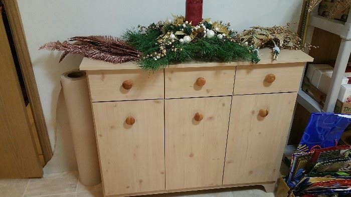 storage cabinet - christmas decor