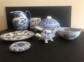 Blue and white china