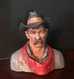 Michael Gorman hand painted cowboy