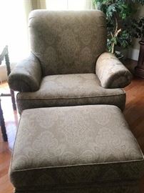 Armchair and ottoman