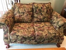 Upholstered settee