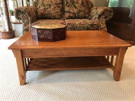 Oak coffee table