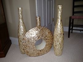 Three decorative vases