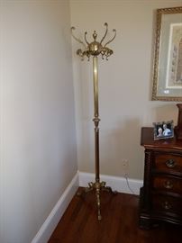 Brass hat rack