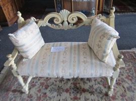 Italian boudoir bench