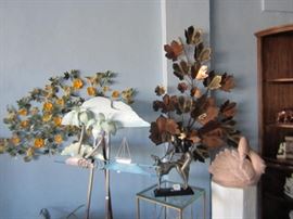 Metal wall sculptures - signed