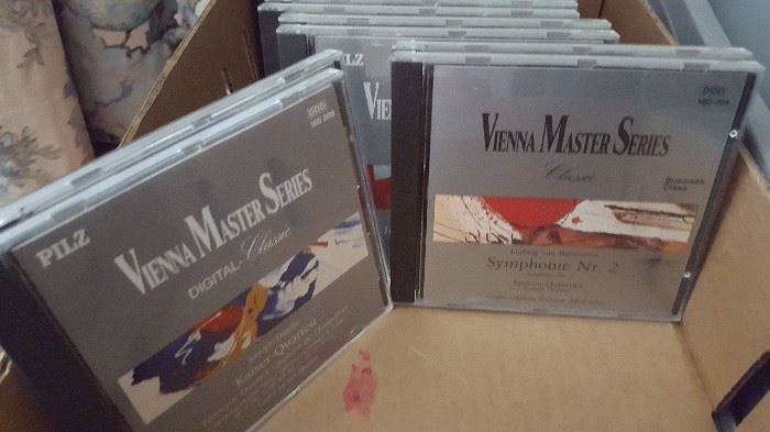 Huge classical library of Vienna Masters series cds.