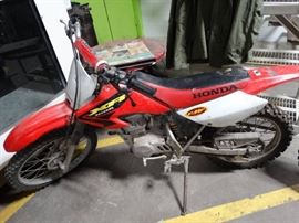 03 Honda XR 100R dirt bike.