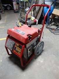 Generac wheelhose 5550 watt heavy duty generator.