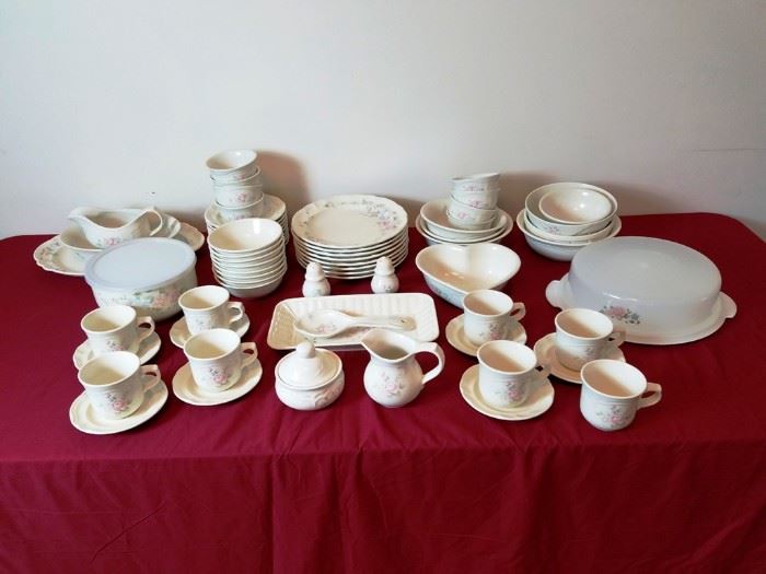 69 Pieces Pfaltzgraff Stoneware:      http://www.ctonlineauctions.com/detail.asp?id=740410