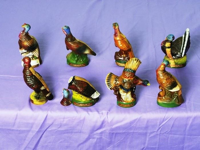 Wild Turkey Mini Decanters 1 Thru 8 With Boxes:   http://www.ctonlineauctions.com/detail.asp?id=740791