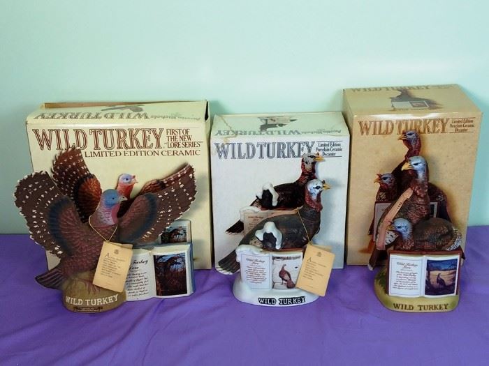3 Wild Turkey Limited Edition Decanter      http://www.ctonlineauctions.com/detail.asp?id=740847