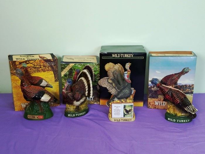 4 Wild Turkey Collectible Decanters: http://www.ctonlineauctions.com/detail.asp?id=740862