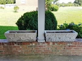 Pair Of Cement Planters http://www.ctonlineauctions.com/detail.asp?id=740905