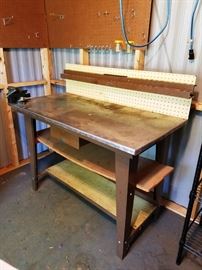 Shop Work Table with Vise  http://www.ctonlineauctions.com/detail.asp?id=742626