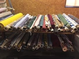 Rolls of fabric 