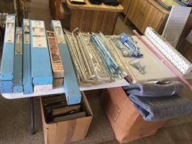 curtain rods and rug pads 