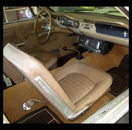 1965 Ford Mustang Interior in Good Condition with After Market Air Conditioning and an Extra Bumper 