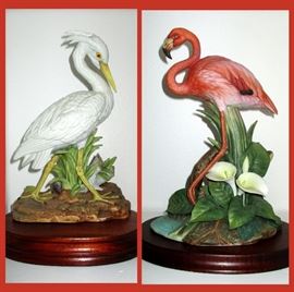 Gorgeous Tropical Ceramic Birds 