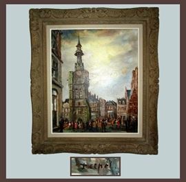 One of a Number of Leon Cepel Signed Oil Paintings; all Great Pieces  