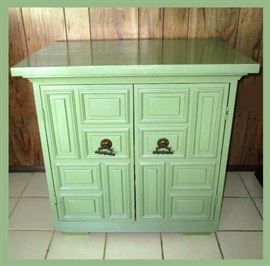 Minty Green Painted Cabinet 