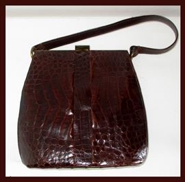 Vintage Alligator Handbag 