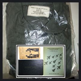Satellite Outerwear Corp Men's Flight Suit, New and Never Used, and Military Ephemera. There are also Uniforms Available 