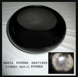 Fabulous Maria Poveka Martinez Pottery, Signed Maria Poveka 