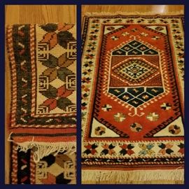 5' hand knotted Turkish rug