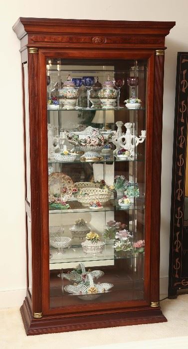 Closer view of display cabinet
